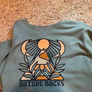 Naturebacks crewneck sweatshirt: teal